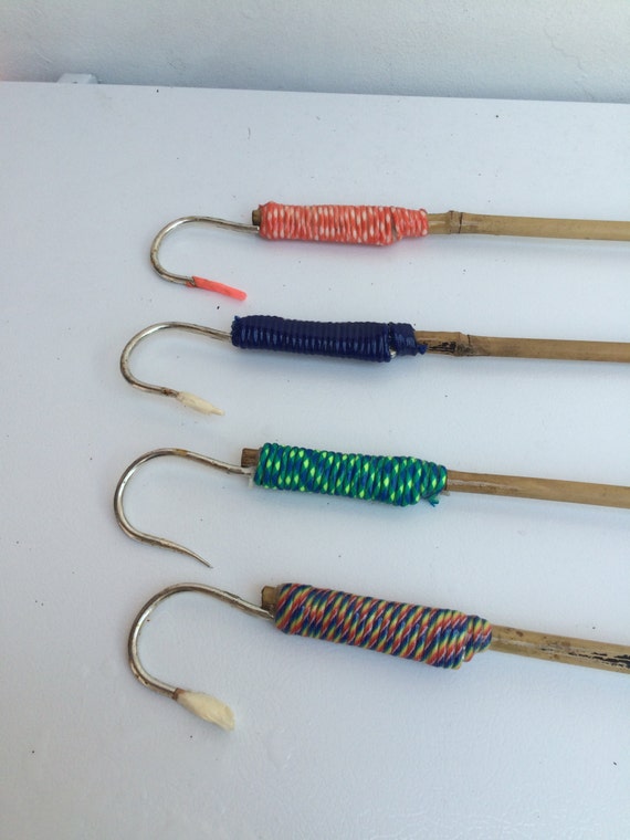 Hand Made Custom Bamboo Fishing Gaff's 6 ft 8 ft by KSeaFishing