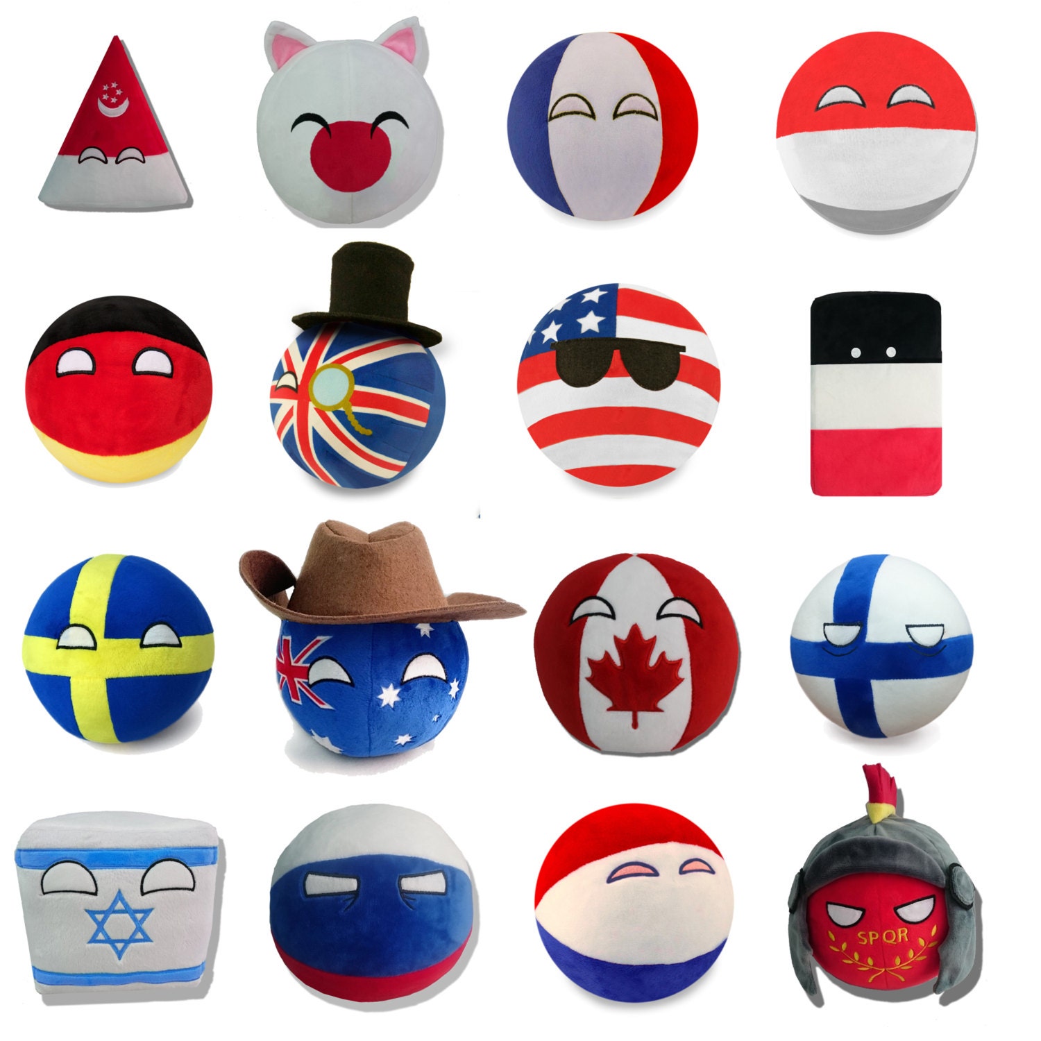 countryball plush collection