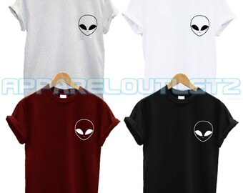 alien pocket logo t shirt ufo swag dope hipster trend fashion new tumblr spaceship unisex
