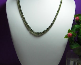 Moldavite Necklace AAAAA 4.5-6mm 18inch 65cts