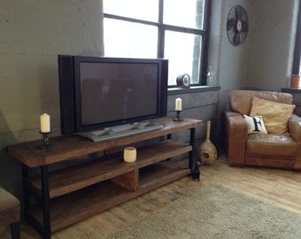 TV/Audio unit/ sideboard. beautiful reclaimed timber and steel .