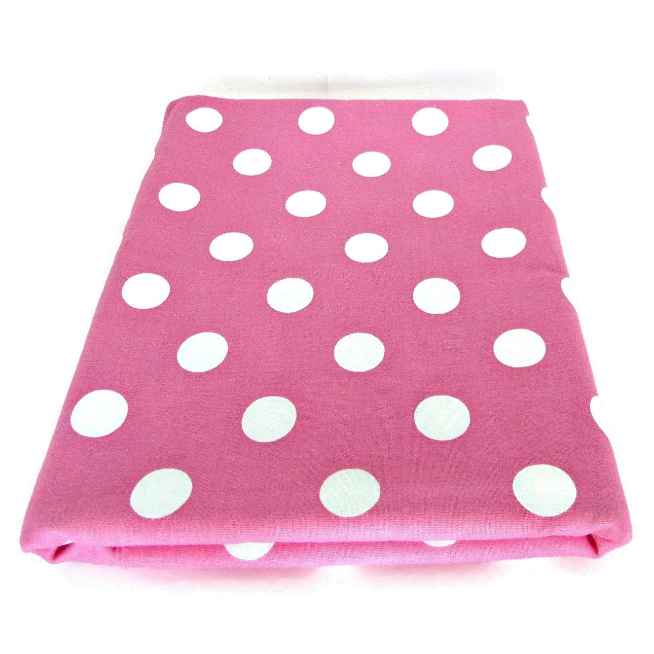 Hot Pink Polka Dot Fabric / Pink Dots Fabric / Polka Dot