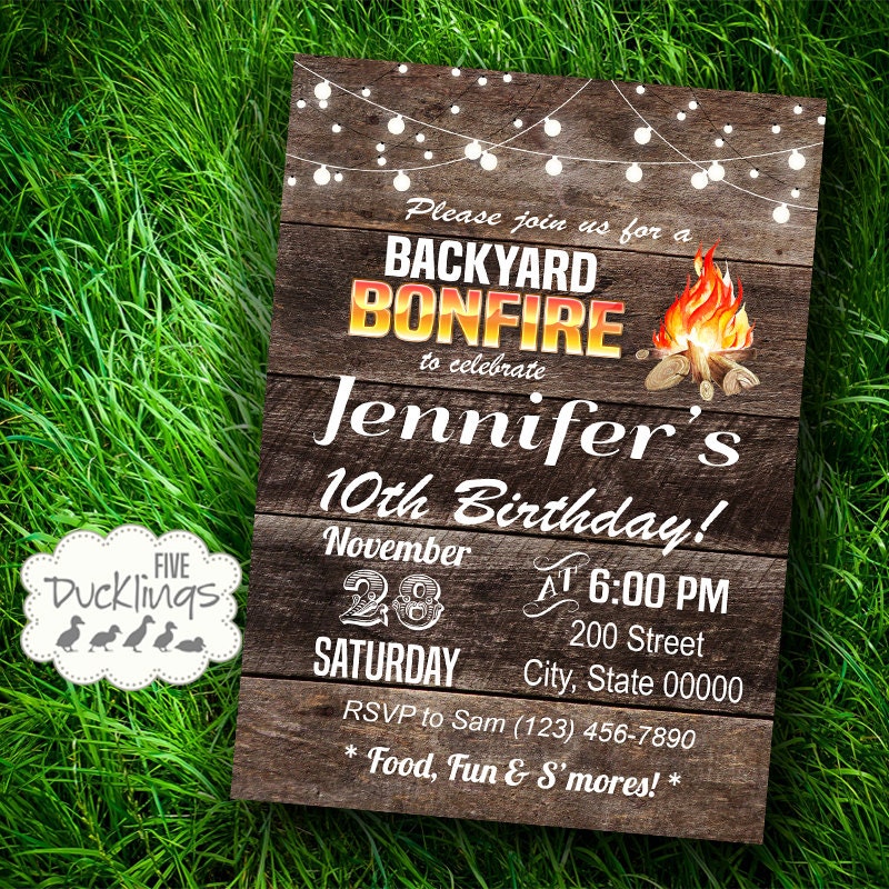 Bonfire Invitation Outdoor Cfire Birthday 28 Images 17 Best Ideas About Backyard Bonfire On Cfire Invitation Template Free