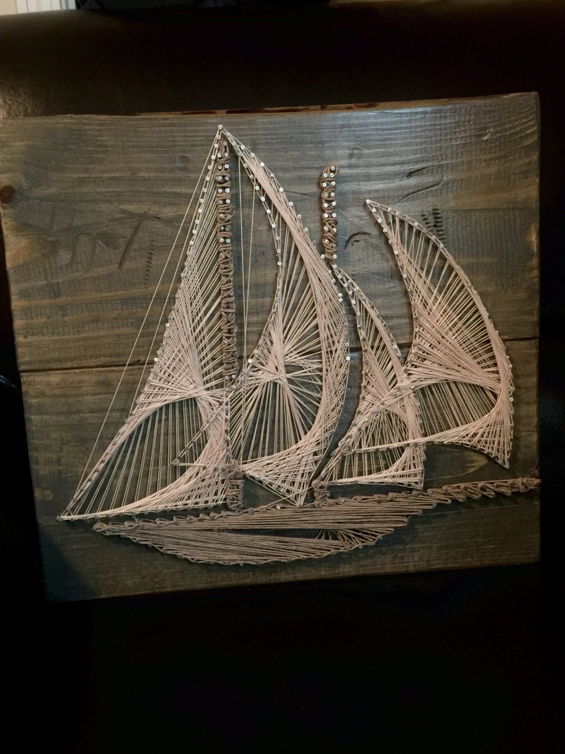 string art sailboat pattern