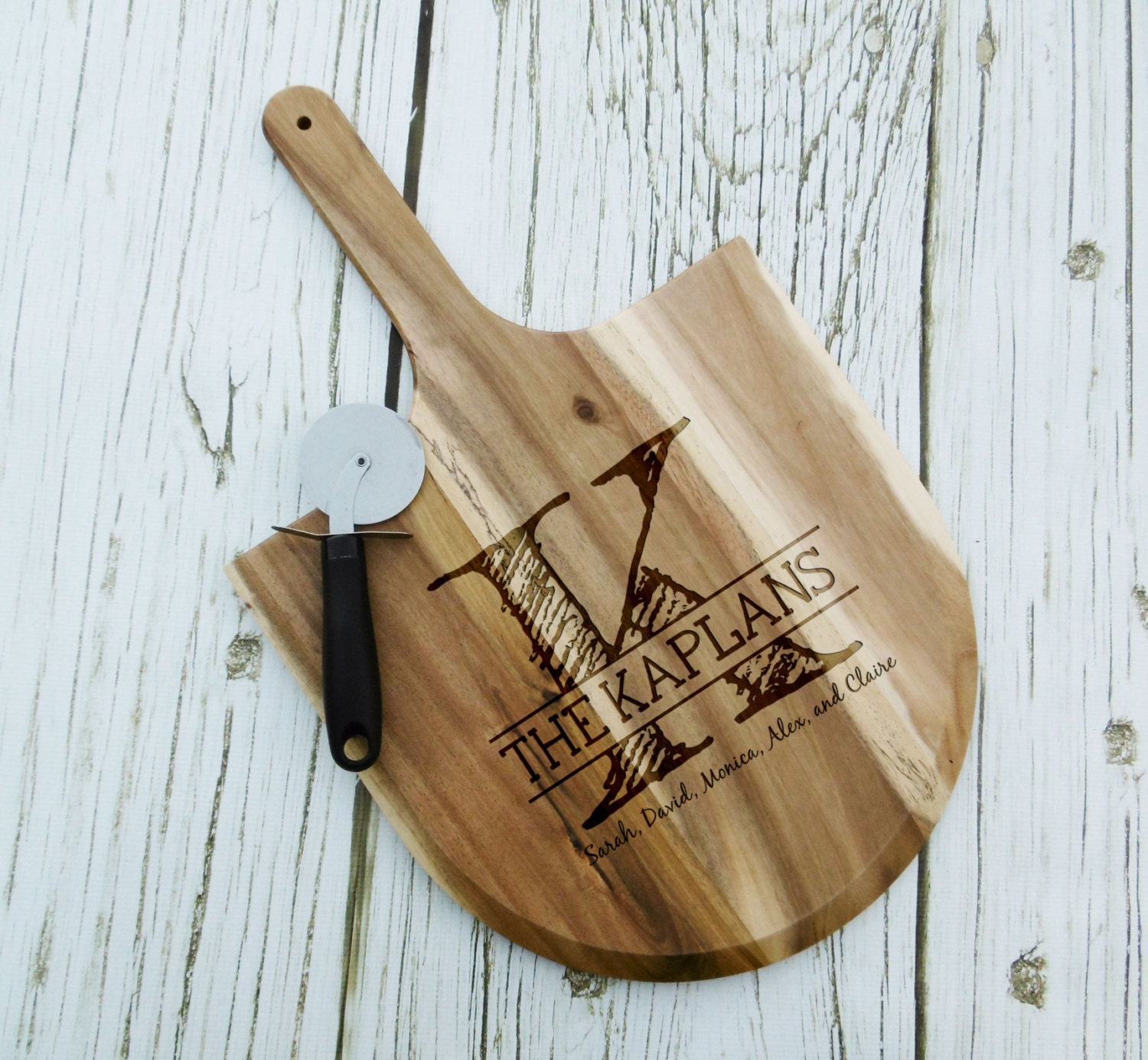 Custom Engraved Pizza Peel Personalized Pizza Peel Pizza