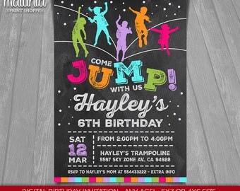 Altitude Trampoline Park Trampoline party invitation bounce