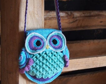Crochet bag pattern, crochet owl pattern, crochet purse pattern, crochet pattern Owl Bag, crochet owl purse, crochet owl, crochet bag,
