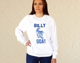 Vintage Billy Goat Raglan Novelty Sweatshirt Women's M/L, Men's S