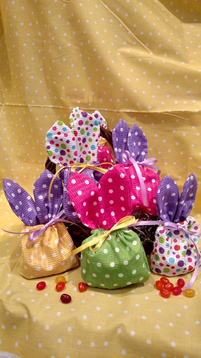 jelly bean bag treat bag bunny bagbunny pouchEaster gift