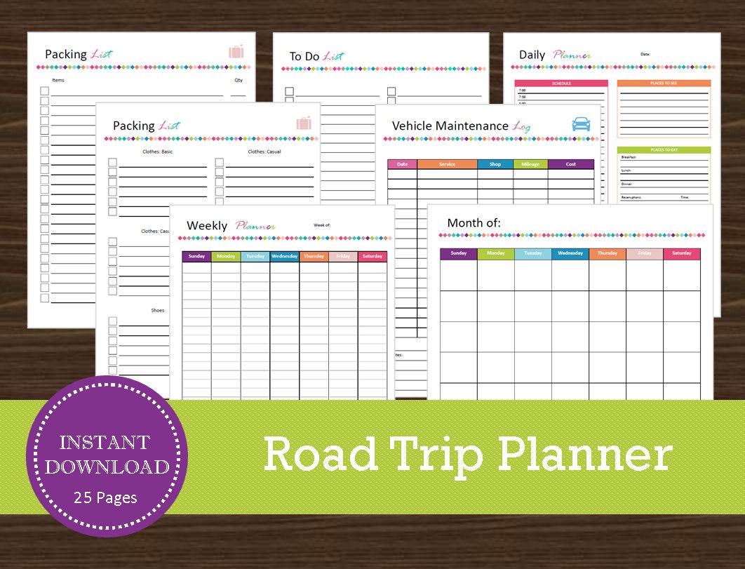 multi day road trip planner