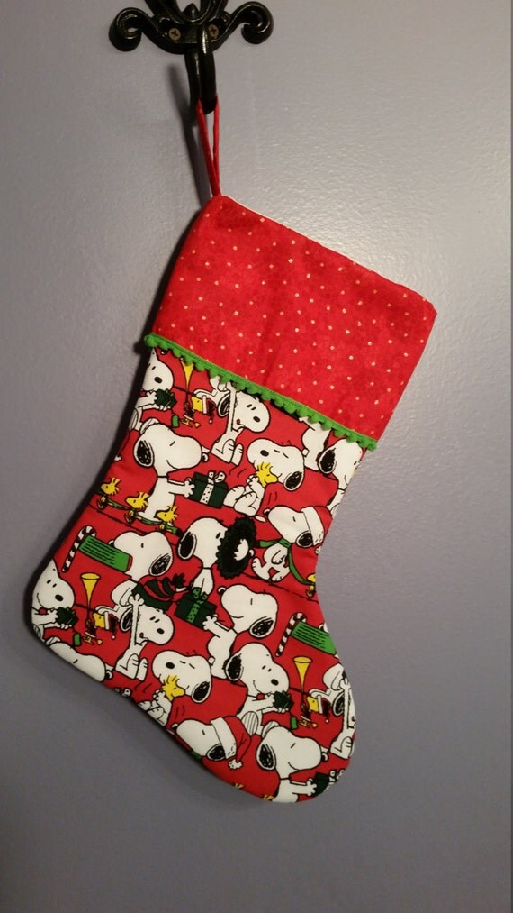 Snoopy & Woodstock Christmas Stocking