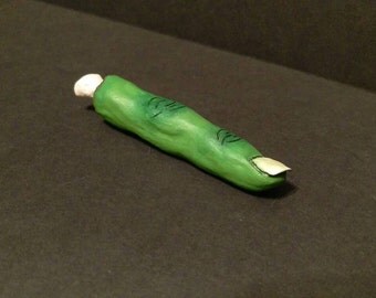 Green Zombie Finger Figurine