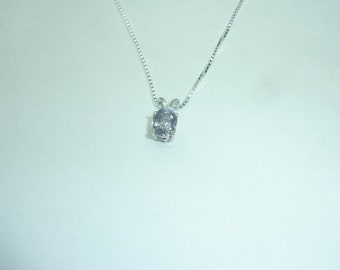 Sterling Silver Blue/Violet Spinel 18'' Necklace