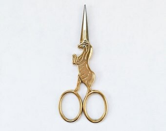 Unicorn Scissors/Gold Scissors/Embroidery Scissors/Fun Crafting Scissors/Crafting Tools/Cross Stitch Scissors/Sewing Sc