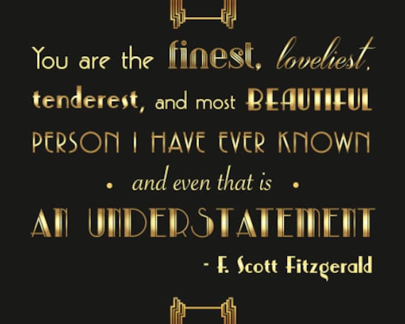 2 great gatsby love quotes f scott fitzgerald wedding signs black and gold wedding the great gatsby - Great Gatsby Quotes