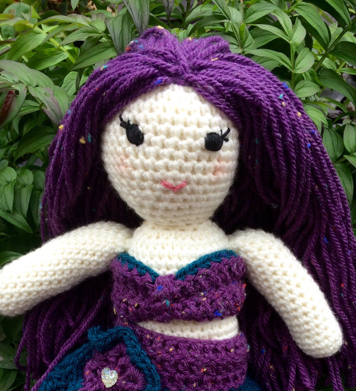 crochet mermaid doll