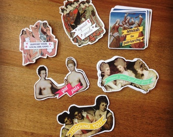 Girl Gang Art History Stickers
