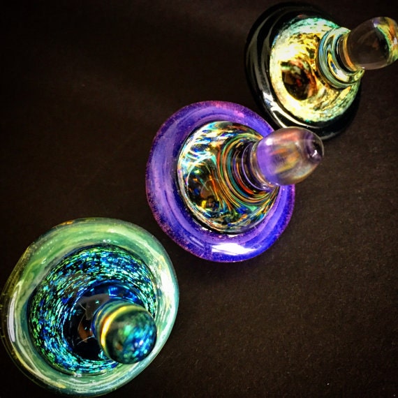 Glass Spinning Tops by ZamaDesign on Etsy