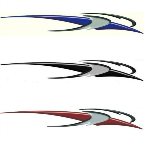 2 RV Trailer Truck Boat Accent Stripe Decals Graphics Color