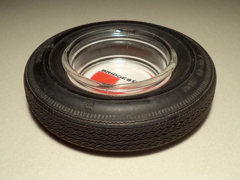 Vintage Collectible Car Tyre/Tire Ashtray Bridgestone