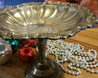 Rosenzweig silver plate pedestal candy dish