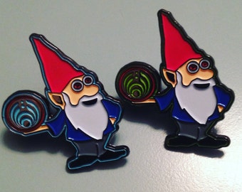 GREEN Bassnectar Gnome pin