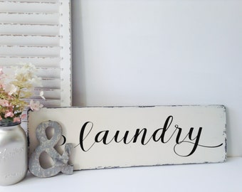 Laundry Room Sign, Laundry Signs, Wood Laundry Sign, Laundry Room Signs and Decor, Rustic Laundry Sign