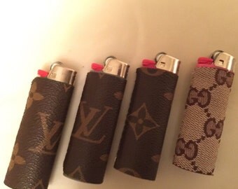 Louis Vuitton inspired LV fabric lighter sleeve for normal size. Lighter is not included in purchase Free shipping USA •guccis is sold out•