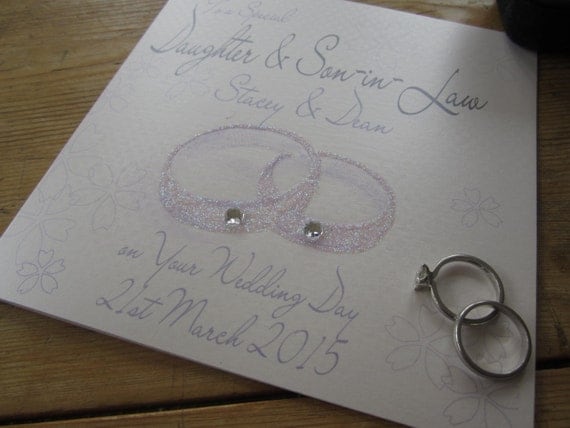 Personalised Wedding Card Daughter Son Son Daughter-in-Law