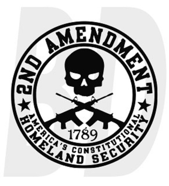 2nd Amendment homeland security svg dxf eps by Boogiesdesigns