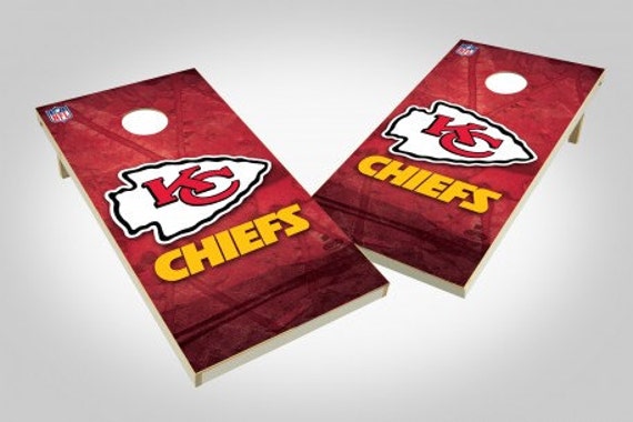 Kansas City Chiefs Cornhole Board Set Wild By Prolinecornhole