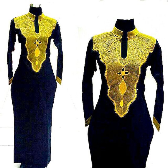 African embroidered dress for ladies of all sizes, African clothing, african shop, African print, Ankara dress, African fabric, kaftan