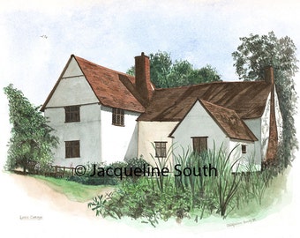House and building portraits in watercolour