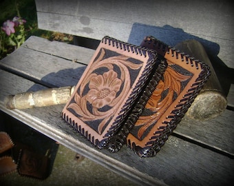 Leather wallet with ID card