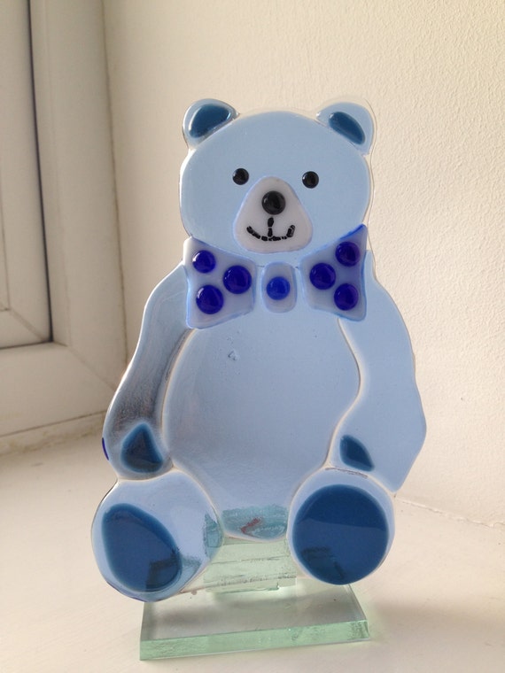 glass teddy bear