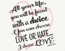 Unique johnny cash quotes related items | Etsy