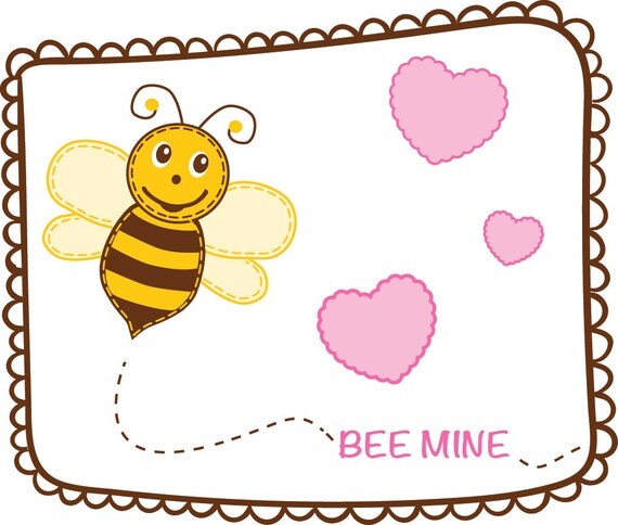 Items similar to Bee Mine!, valentine’s day, Printable, Digital