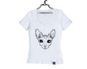 Women's T-Shirt The Shining Sphynx Cat W-W