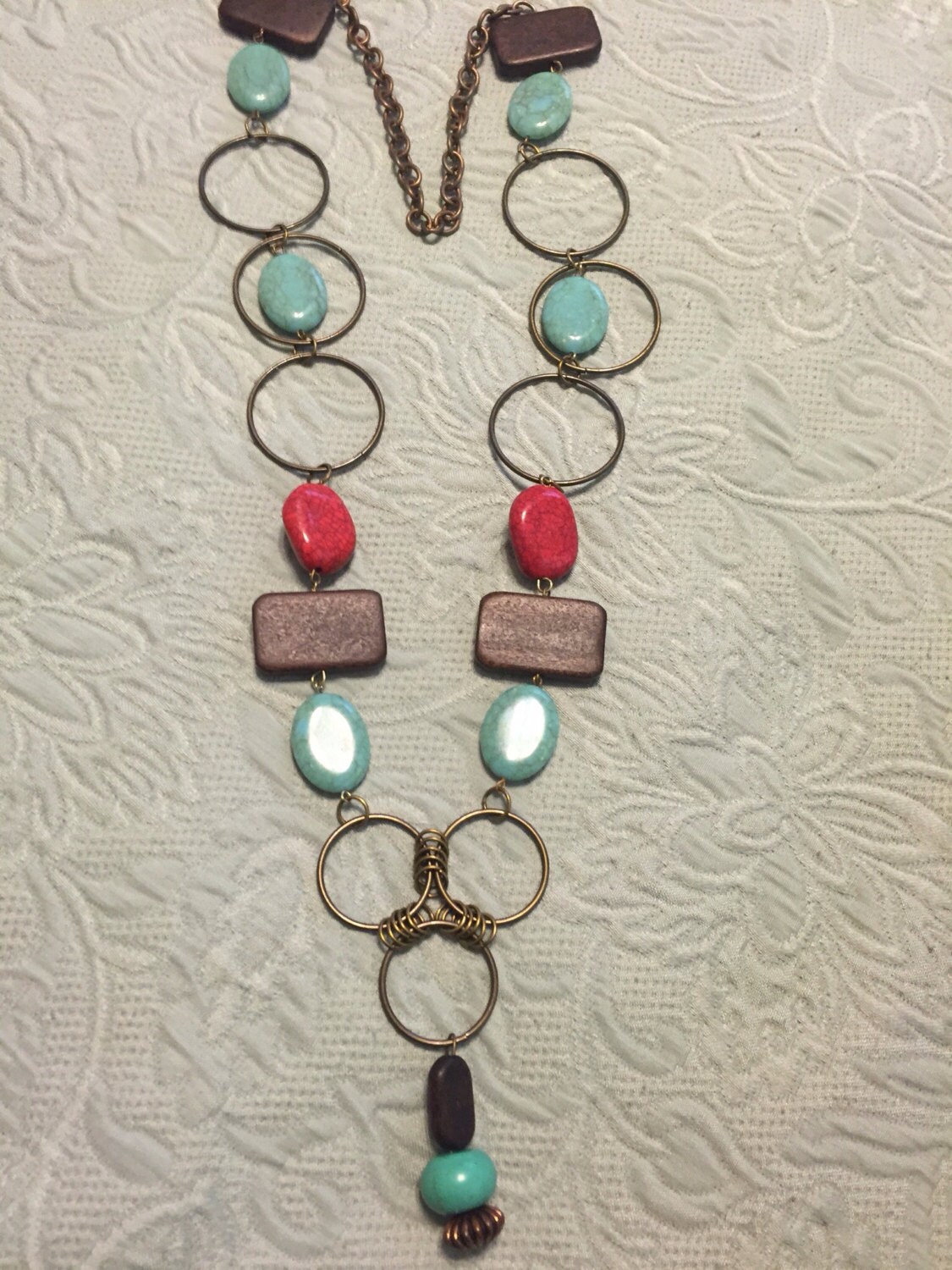 Necklace bronze chain