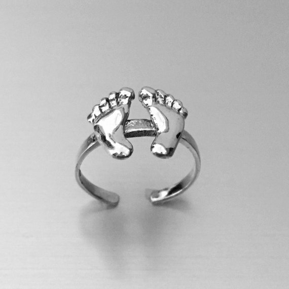 Sterling Silver Barefoot Toe Midi and Pinky Ring by IndigoandJade