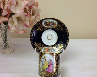 19th Century 'Royal Vienna' Chocolate Cup and Saucer