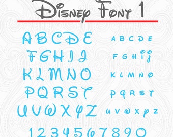 Disney Font svg file, studio3, eps, ai files - Instant Download - Disney Cut File - Monogram font - Cricut Explorer - Silhouette Cameo