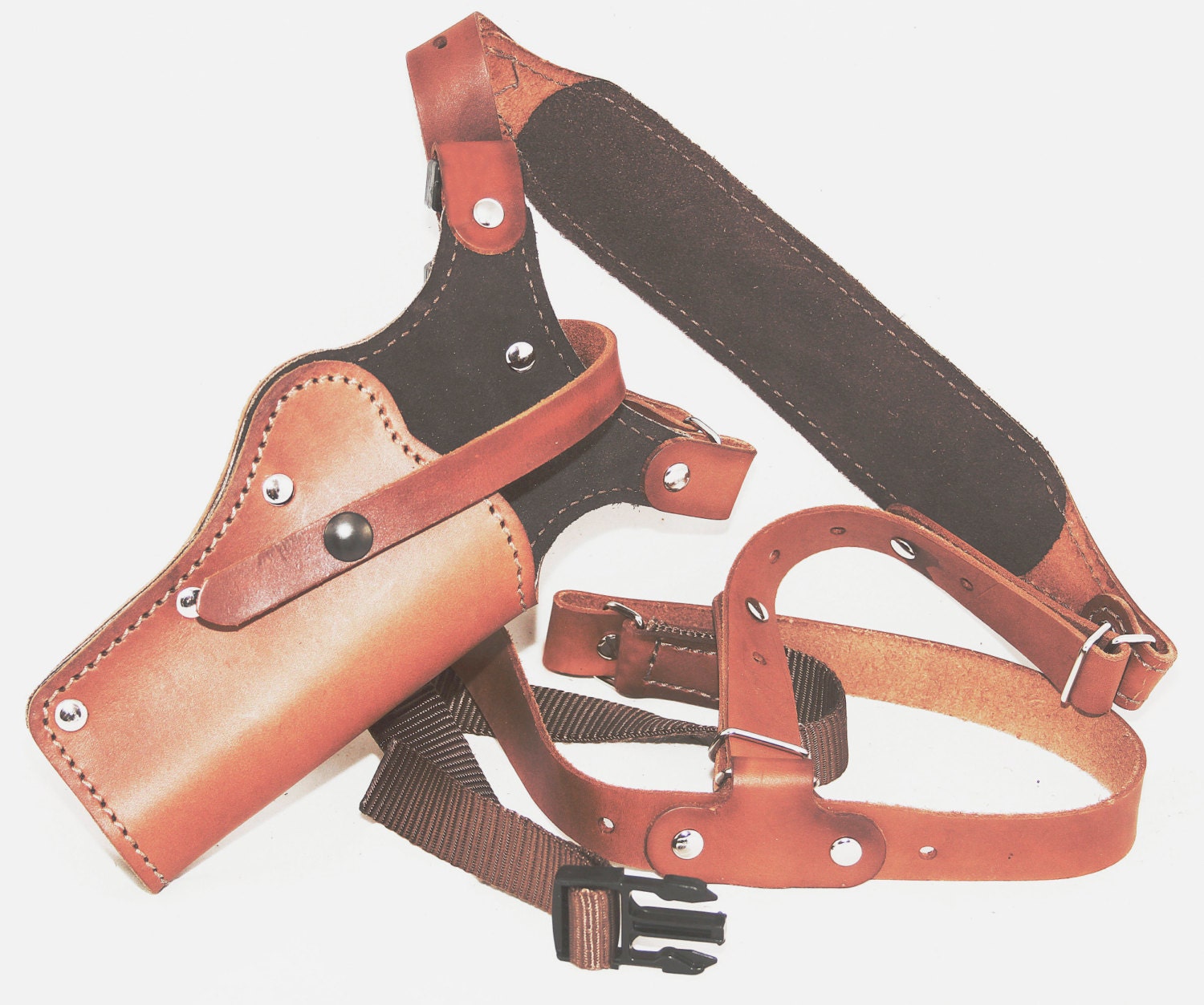 Sportsman's Leather Chest Holster for Revolvers and