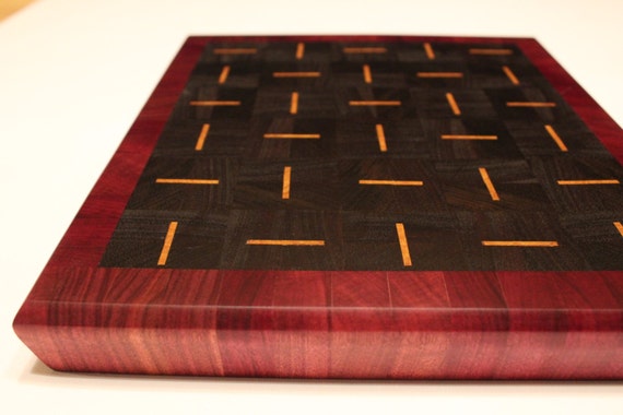 Handcrafted Peruvian Walnut & Purple Heart by SavageWoodcraftLLC