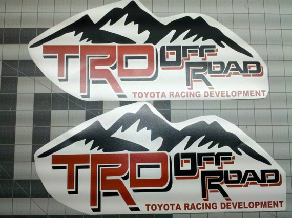 Trd off road decals mountain 6x14 v4 Toyota by MicroGraphixx