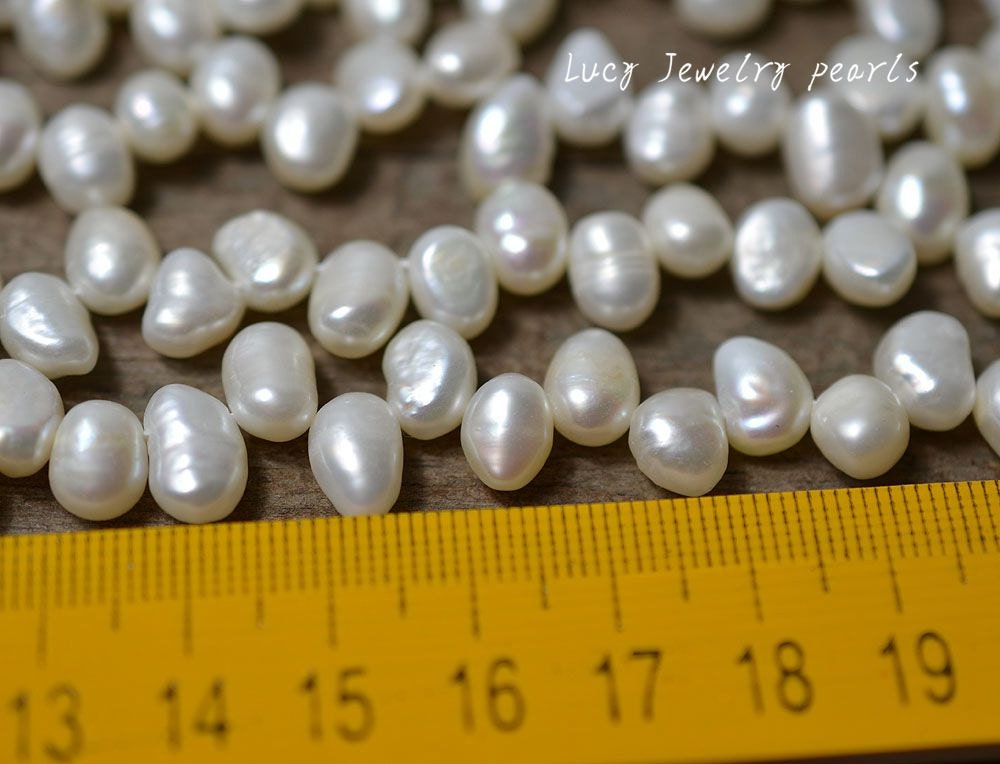DIY wholesale freshwater pearl,loose pearl necklace,tail pearl jewelry