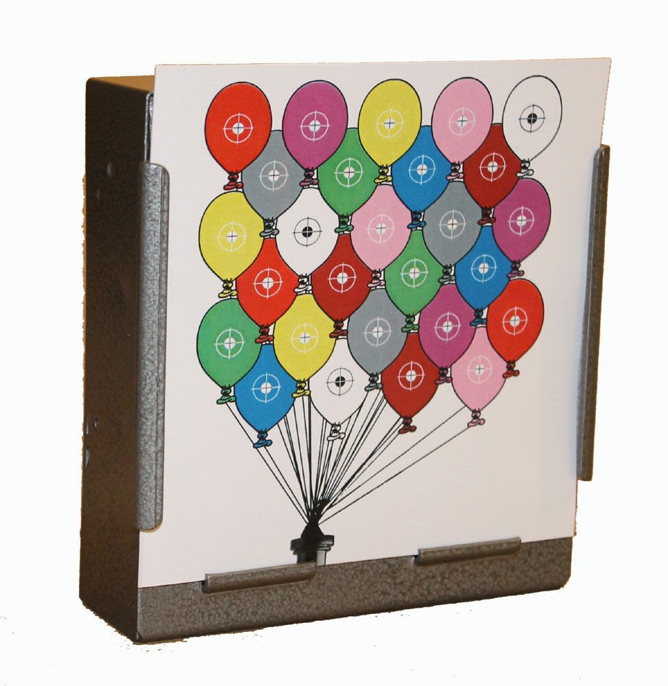100 x Air Rifle Balloons Target Design on Card 14 x 14cm