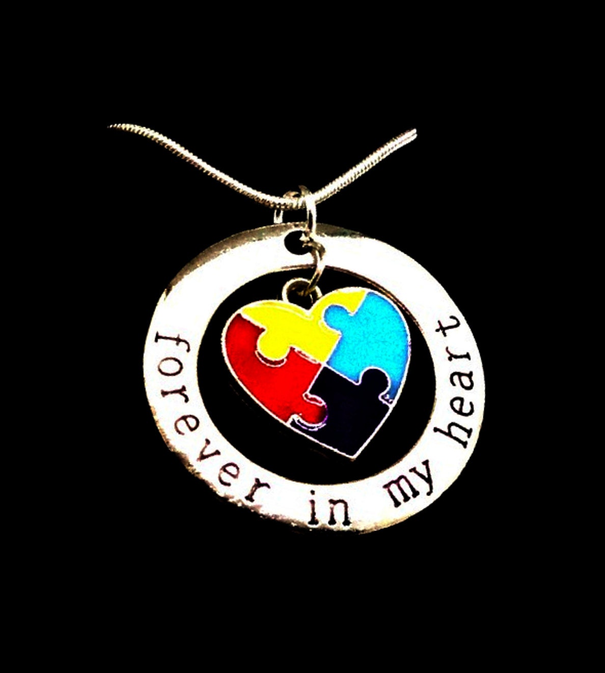 Autism Jewelry Autism Necklace Autism Awareness Necklace