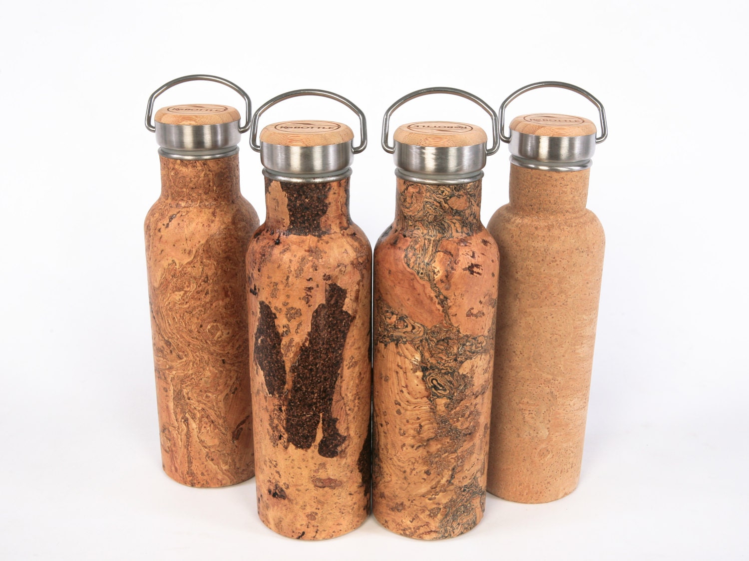 ReBOTTLE 750ml StainlessSteel Water Bottle covered with Cork