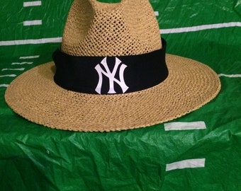 yankees straw hat